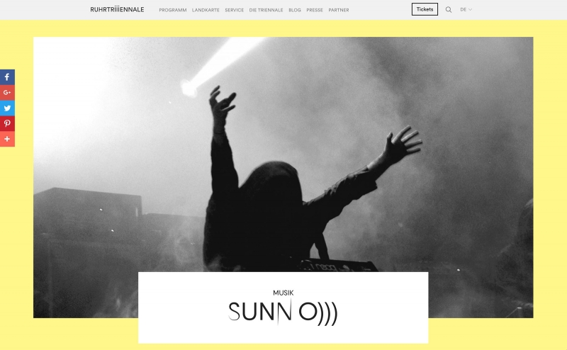 SUNN O))) to perform at Ruhrtriennale, in Bochum DE 3rd September 2016