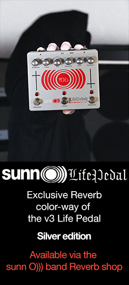 Sunn O))) Life Pedal v3 silver edition available on Reverb