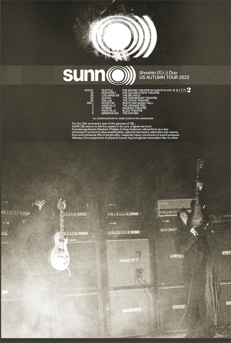 SUNN O))) US Autumn 2023 tour poster
