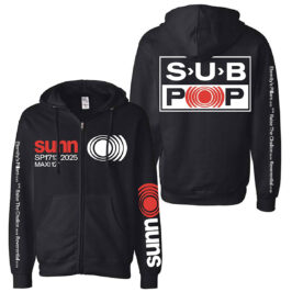 SP1713 Sunn O))) zip up hoodie